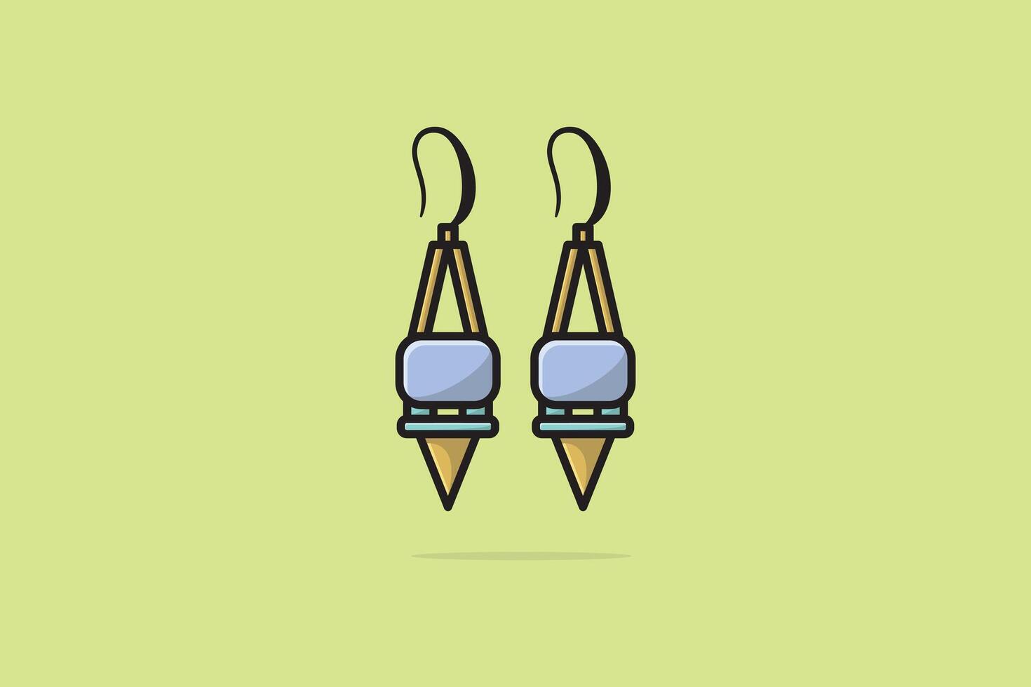 unique style des boucles d'oreilles pour femme vecteur illustration. beauté mode objets icône concept. femmes élégant bijoux des boucles d'oreilles vecteur conception.