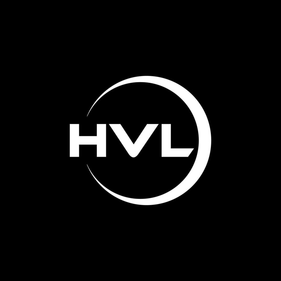 hvl logo conception, inspiration pour une unique identité. moderne élégance et Créatif conception. filigrane votre Succès avec le frappant cette logo. vecteur