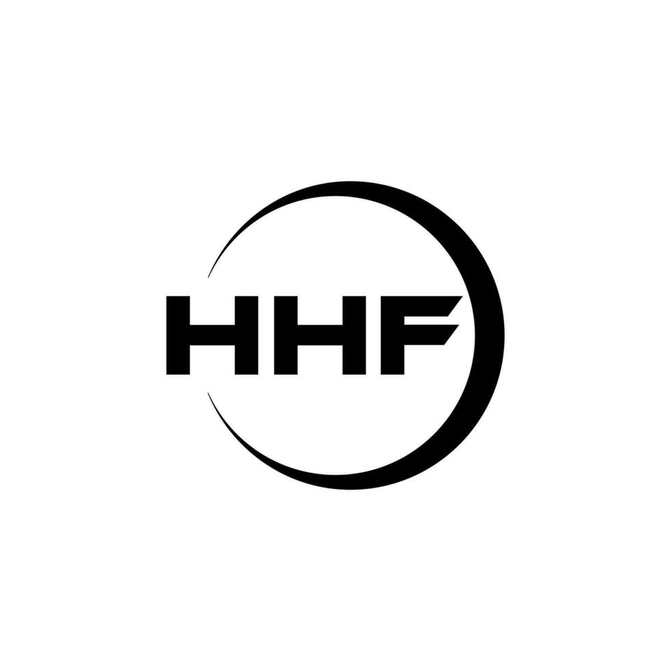 hhf logo conception, inspiration pour une unique identité. moderne élégance et Créatif conception. filigrane votre Succès avec le frappant cette logo. vecteur
