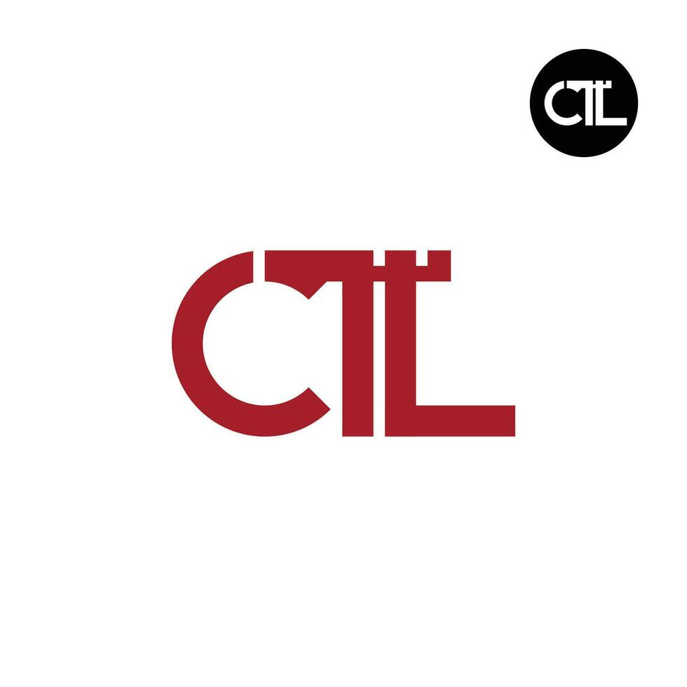 lettre ctl monogramme logo conception vecteur