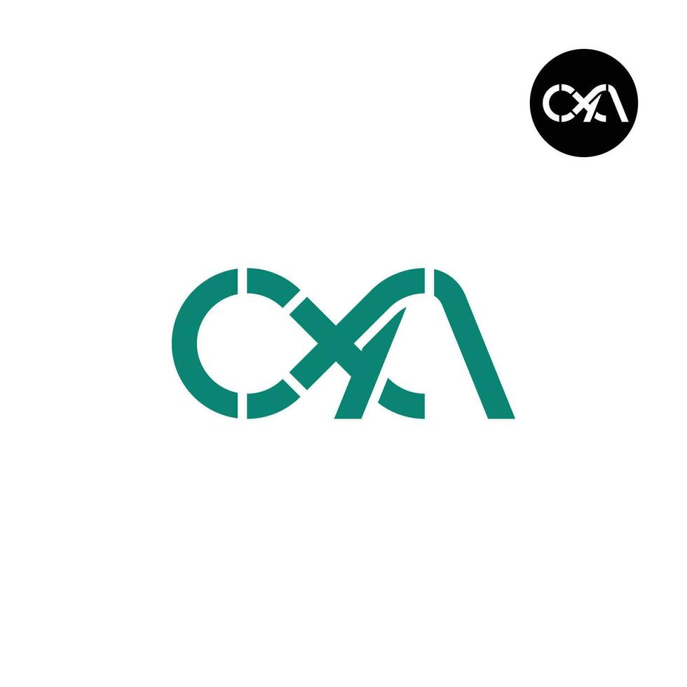 lettre cxa monogramme logo conception vecteur