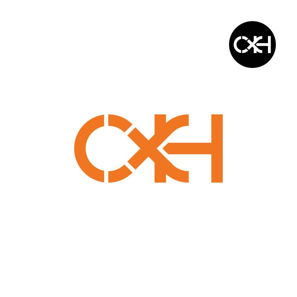 lettre cxh monogramme logo conception vecteur