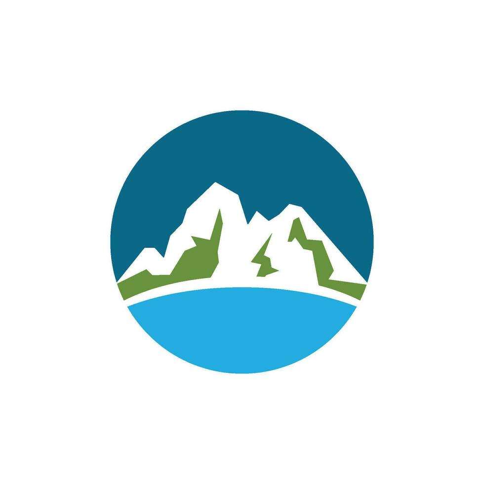 logo d & # 39; icône de montagne vecteur