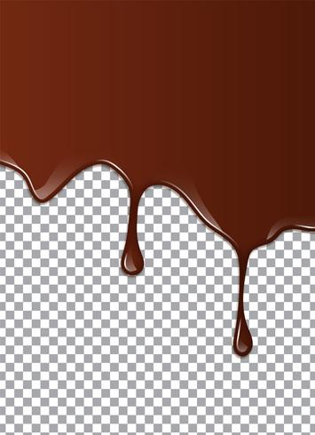 Chocolat liquide ou peinture brune. Illustration vectorielle vecteur