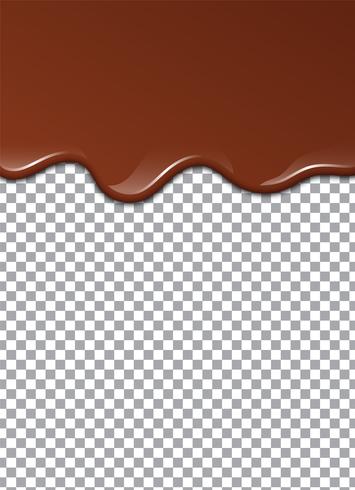 Chocolat liquide ou peinture brune. Illustration vectorielle vecteur