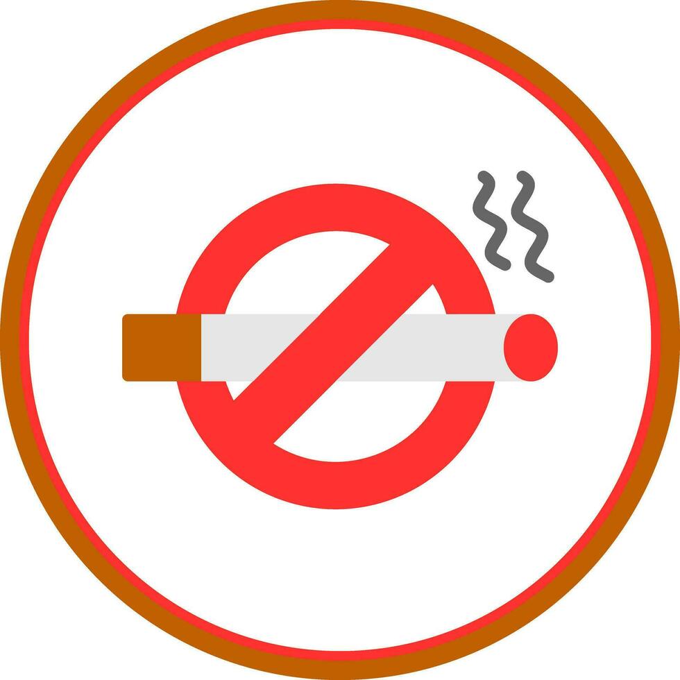 conception d'icône vectorielle non fumeur vecteur