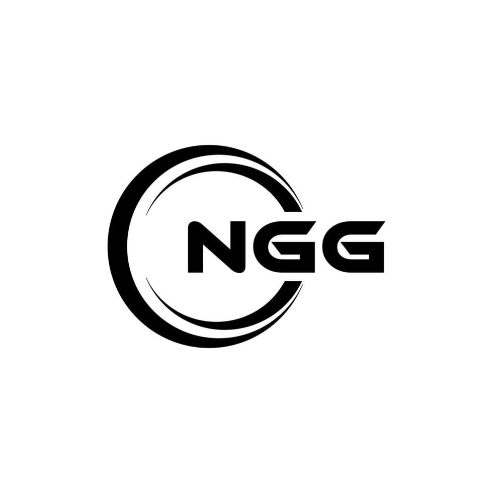 ngg logo conception, inspiration pour une unique identité. moderne élégance et Créatif conception. filigrane votre Succès avec le frappant cette logo. vecteur