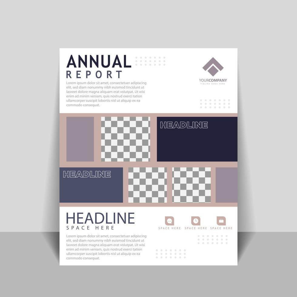 conceptions de couverture pour les rapports annuels et les catalogues commerciaux vecteur
