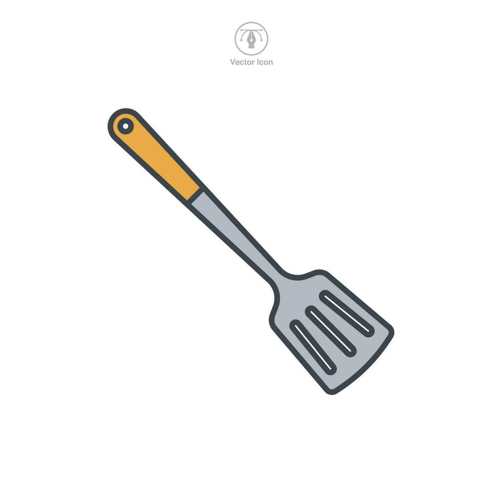 spatule icône symbole vecteur illustration isolé sur blanc Contexte