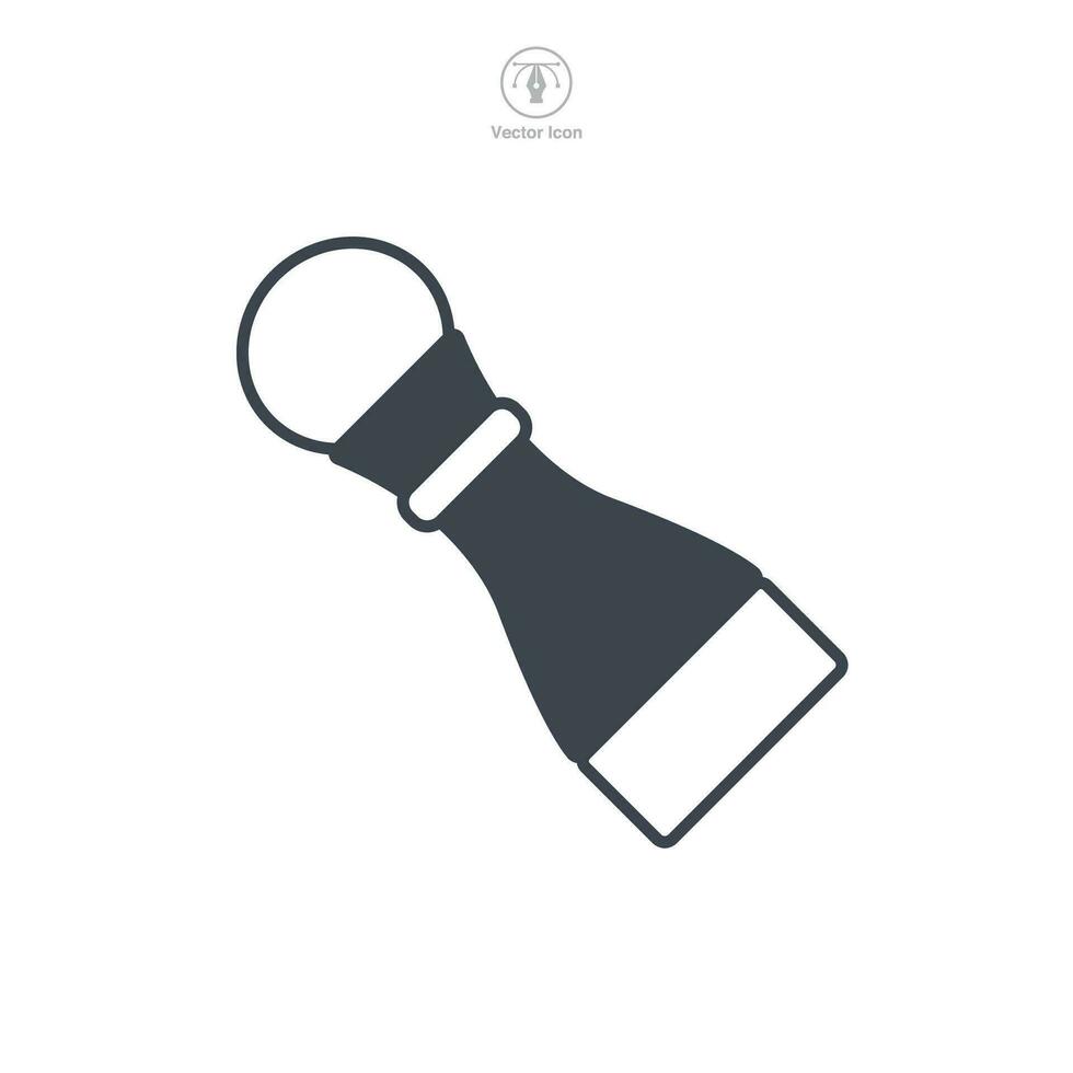 poivre Mixeur icône symbole vecteur illustration isolé sur blanc Contexte