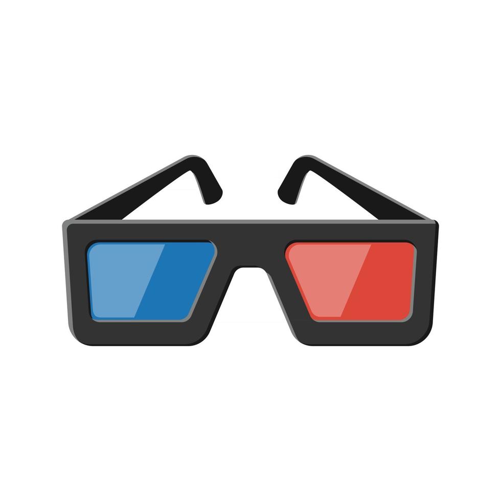 lunettes de cinéma 3d vecteur