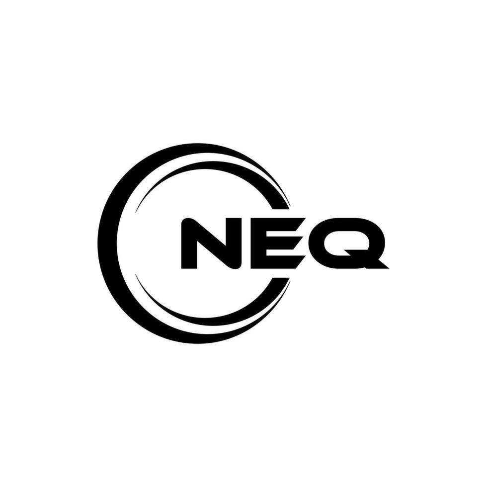 neq logo conception, inspiration pour une unique identité. moderne élégance et Créatif conception. filigrane votre Succès avec le frappant cette logo. vecteur