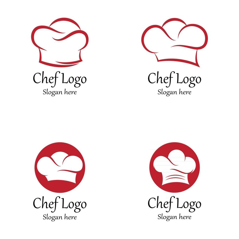 illustration vectorielle de chapeau chef logo modèle vecteur