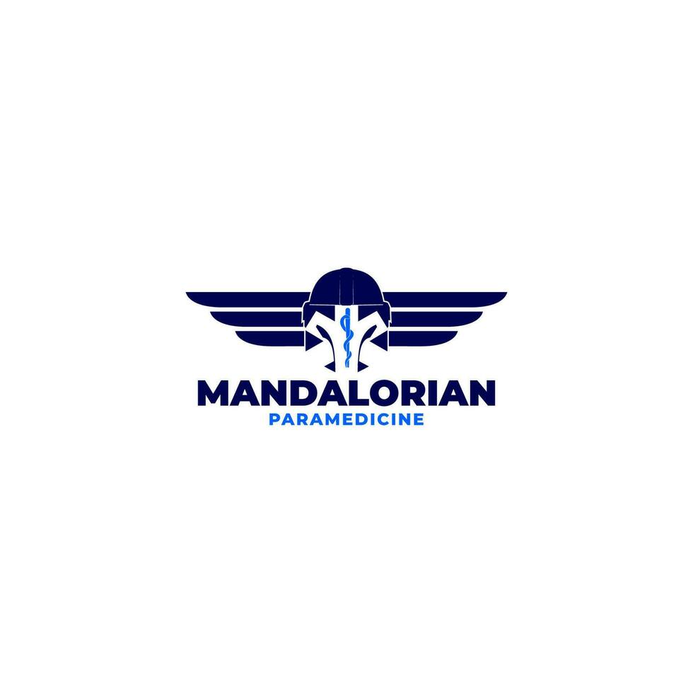 mandalorien paramédical logo conception vecteur