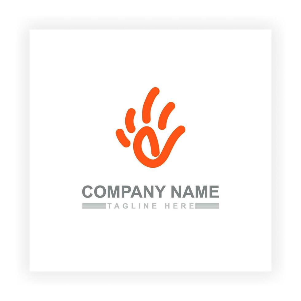 Orange empreintes et g lettre logo conception sur blanc Contexte adapté pour votre affaires logo besoins. vecteur