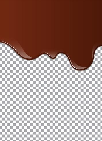 Chocolat liquide ou peinture brune. Illustration vectorielle vecteur