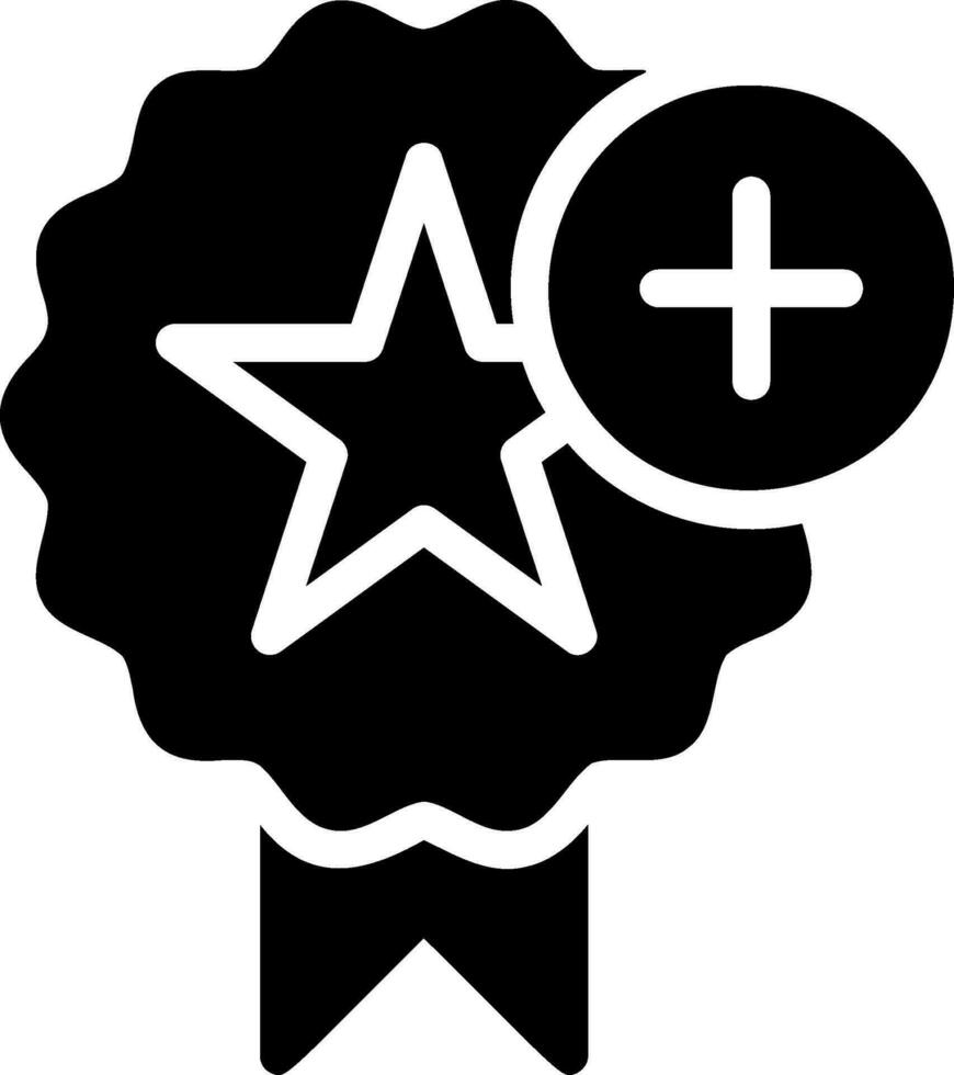 icône de glyphe de badge vecteur