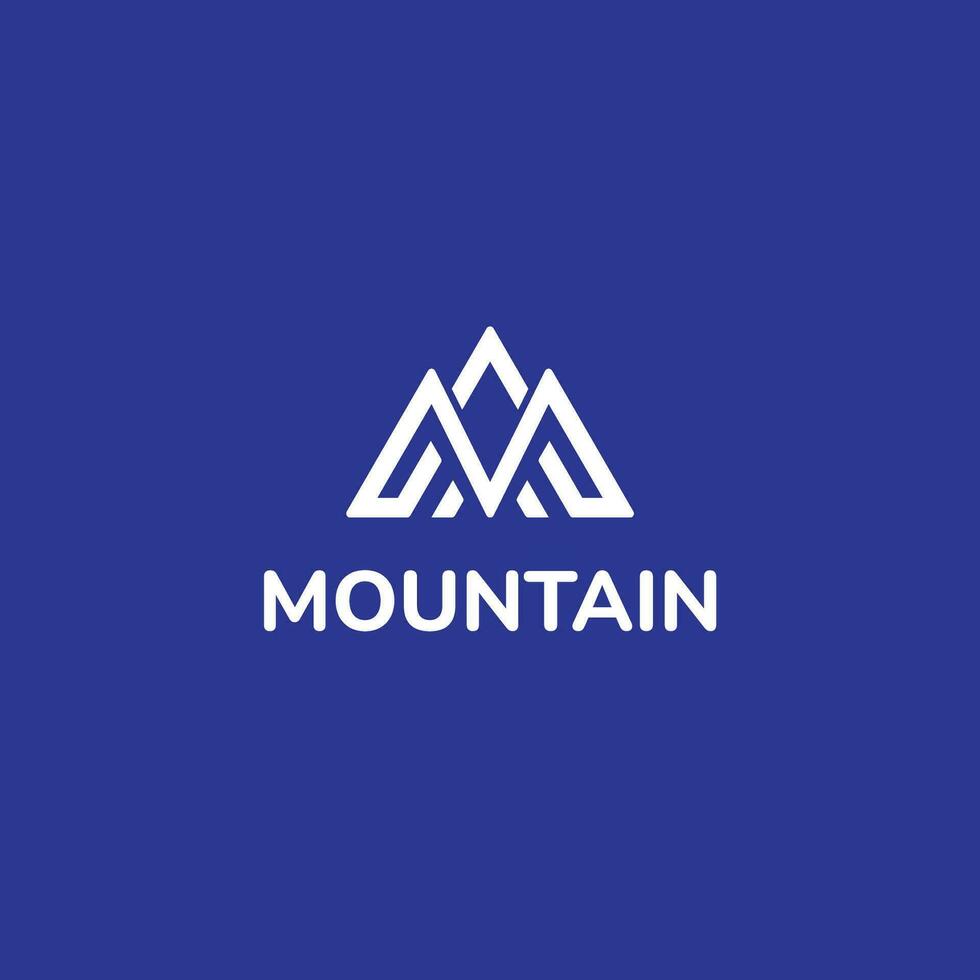 moderne et Créatif m lettre Montagne logo conception modèle vecteur illustration