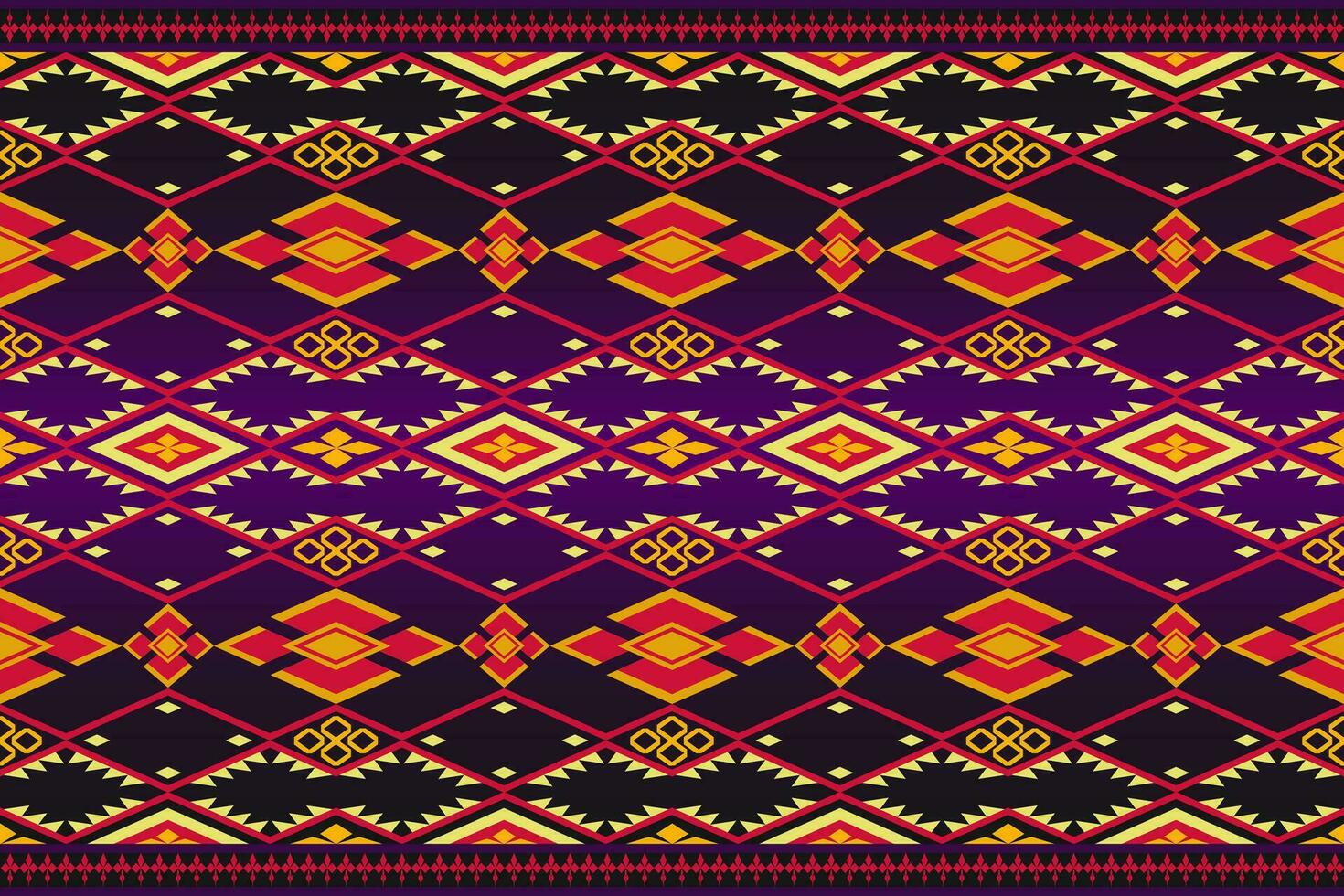 géométrique patchwork ethnique modèle vecteur pour tribal boho conception, papier peint, emballage, mode, tapis, vêtements, tricots, batik, illustration.ethnique abstrait ikat.