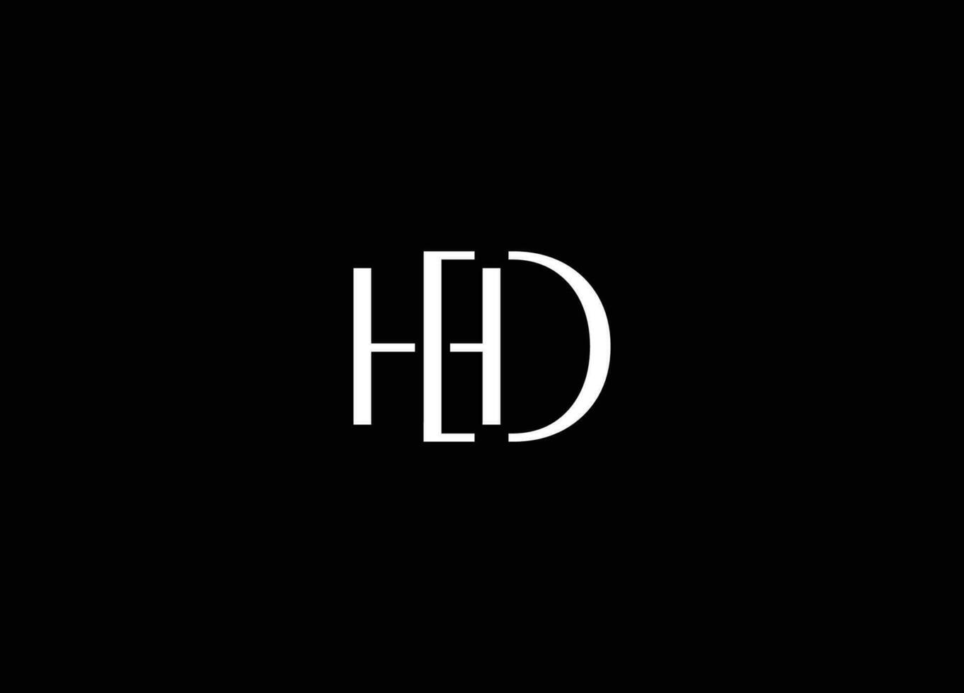 alphabet des lettres initiales monogramme logo HD. Créatif lettre HD logo conception vecteur. HD lettre logo. HD logo avec le des lettres h et ré. initiale HD logo concept, abstrait HD icône vecteur