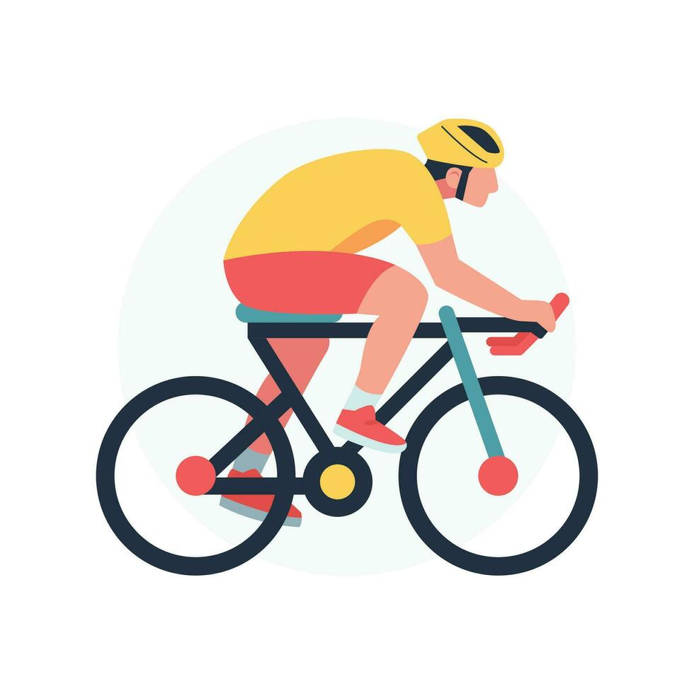 cyclisme vélo des sports athlète vecteur illustration