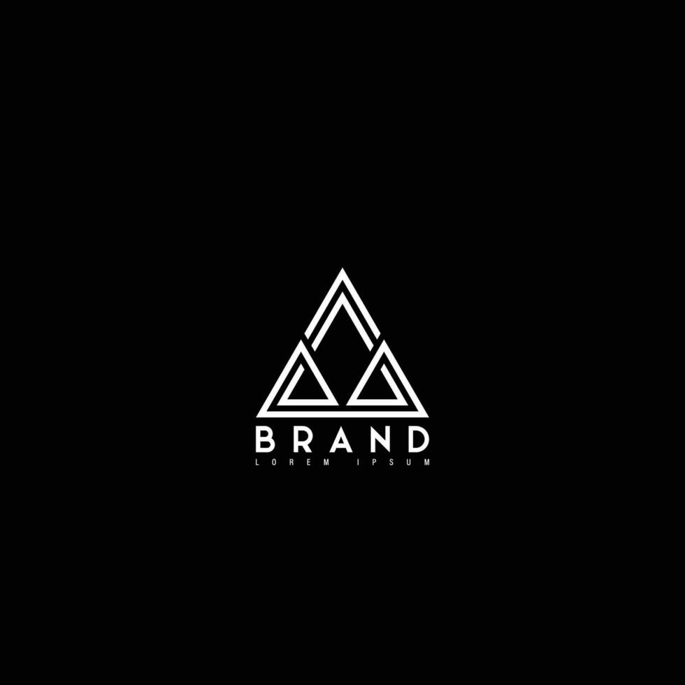 triangel logo marque vecteur