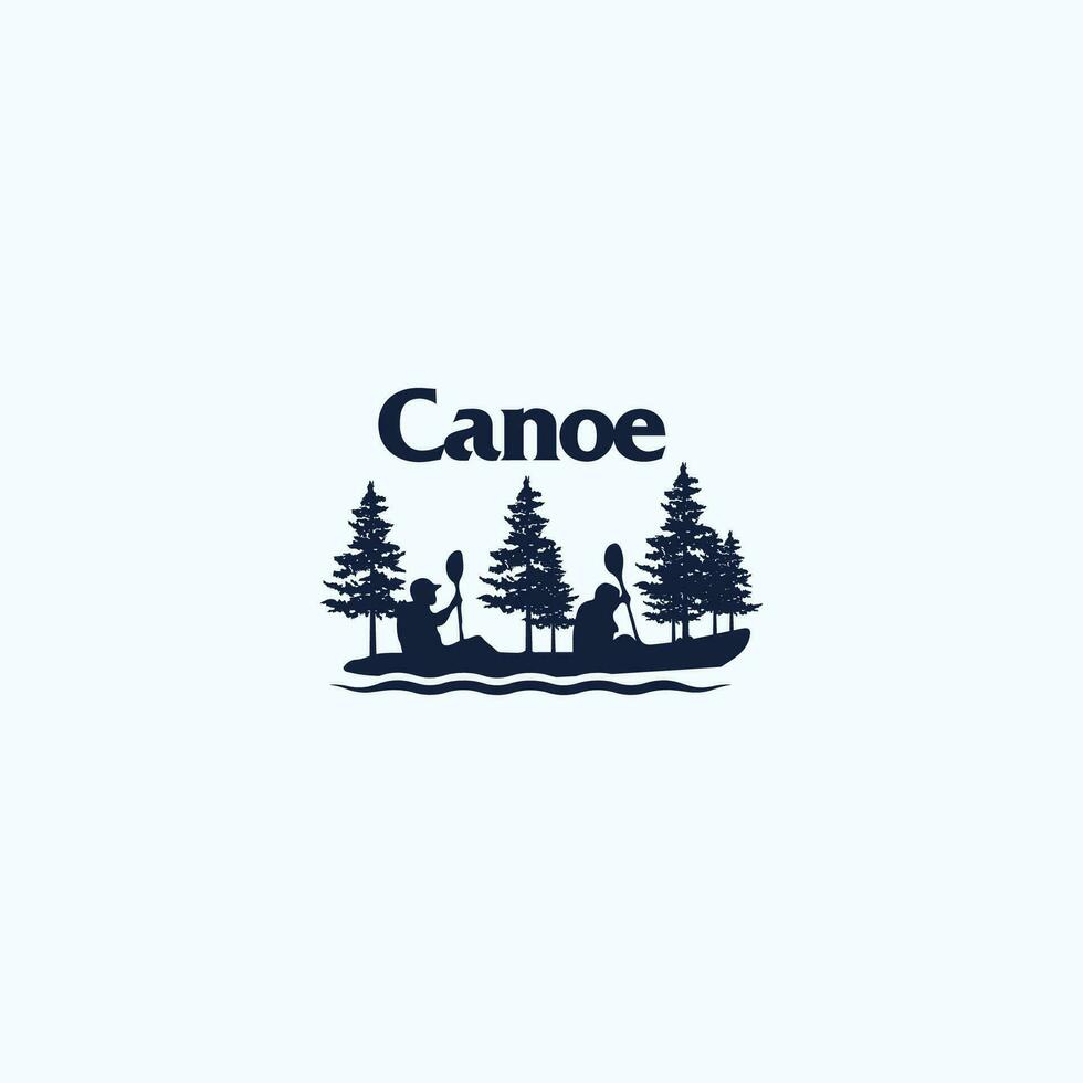 canoë logo vecteur