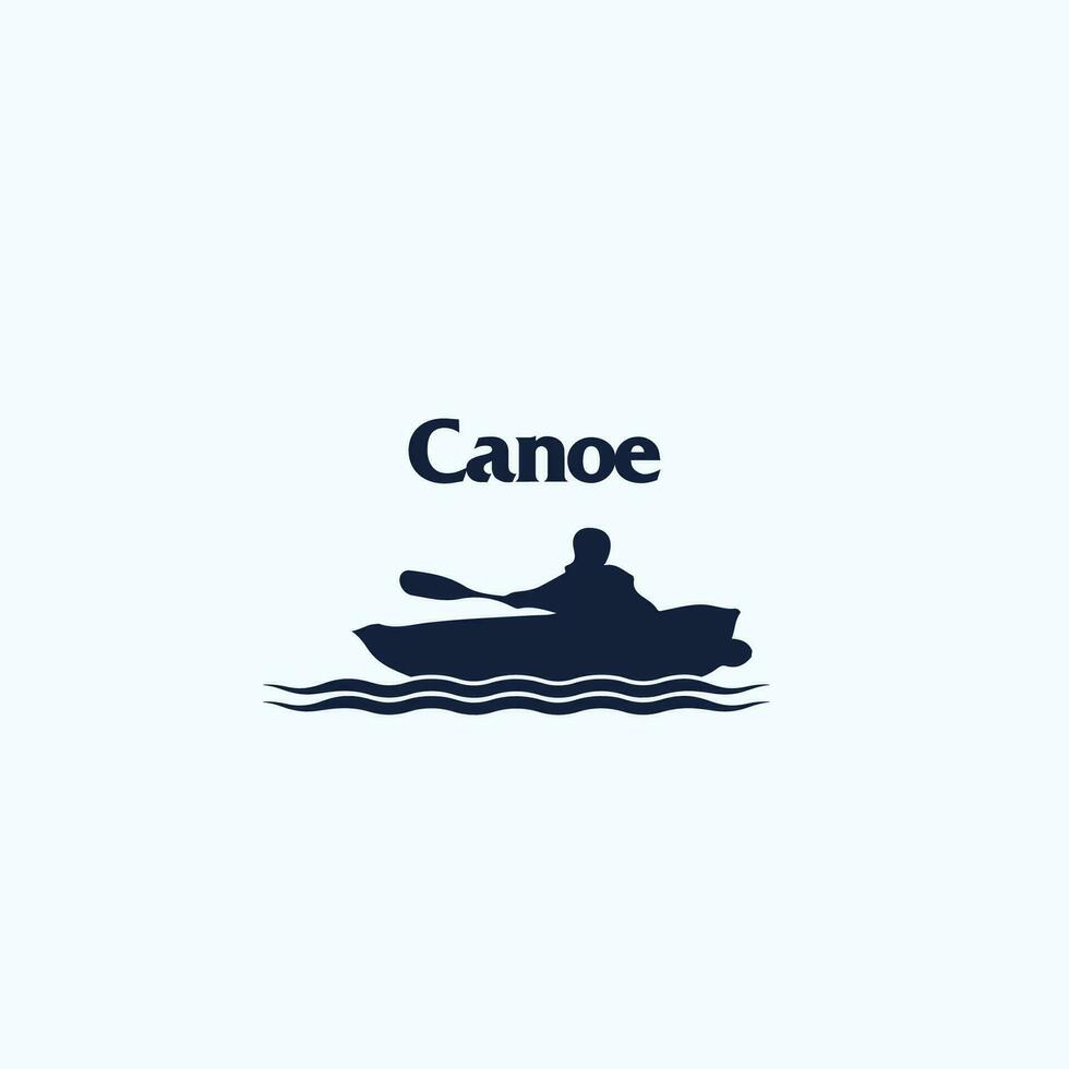 canoë logo vecteur