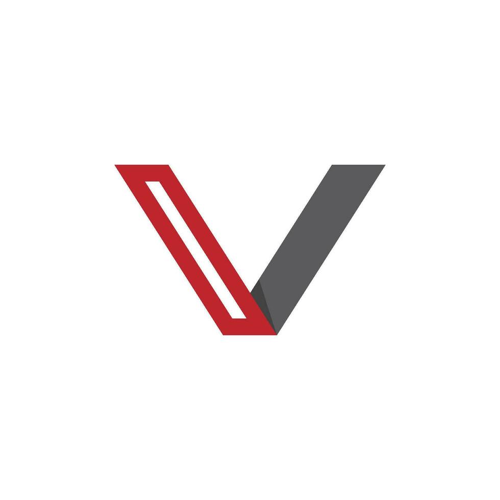vecteur de modèle de logo lettre v