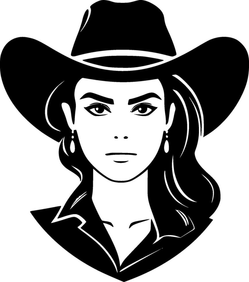 cow-girl - haute qualité vecteur logo - vecteur illustration idéal pour T-shirt graphique