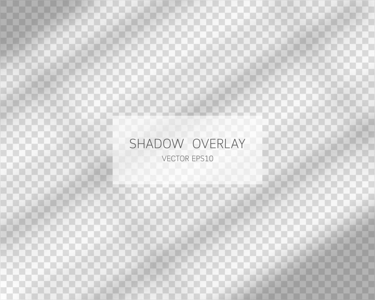 effet de superposition d'ombre. ombres naturelles de la fenêtre isolée sur fond transparent. illustration vectorielle. vecteur