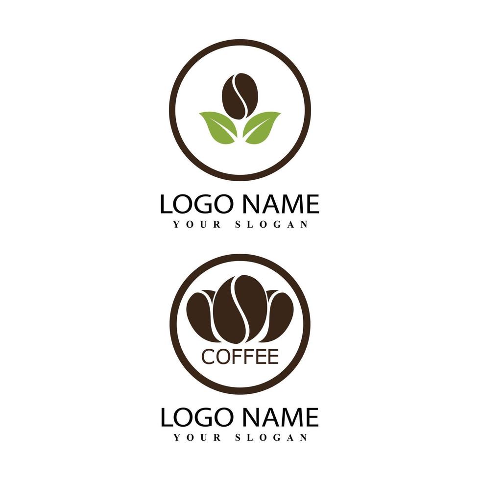 café logo modèle illustration design vecteur