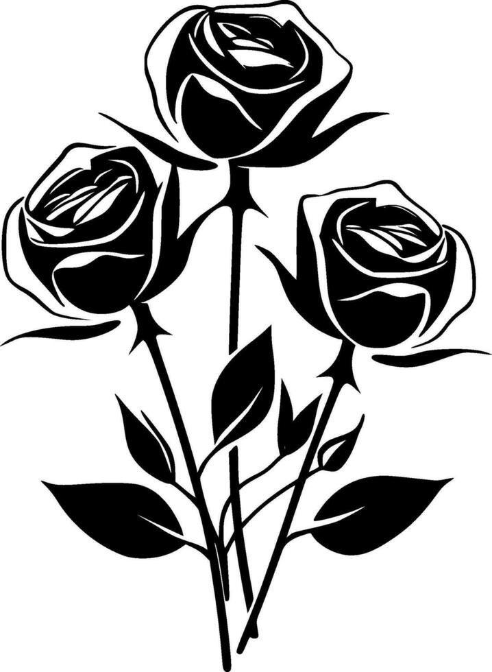 des roses - haute qualité vecteur logo - vecteur illustration idéal pour T-shirt graphique