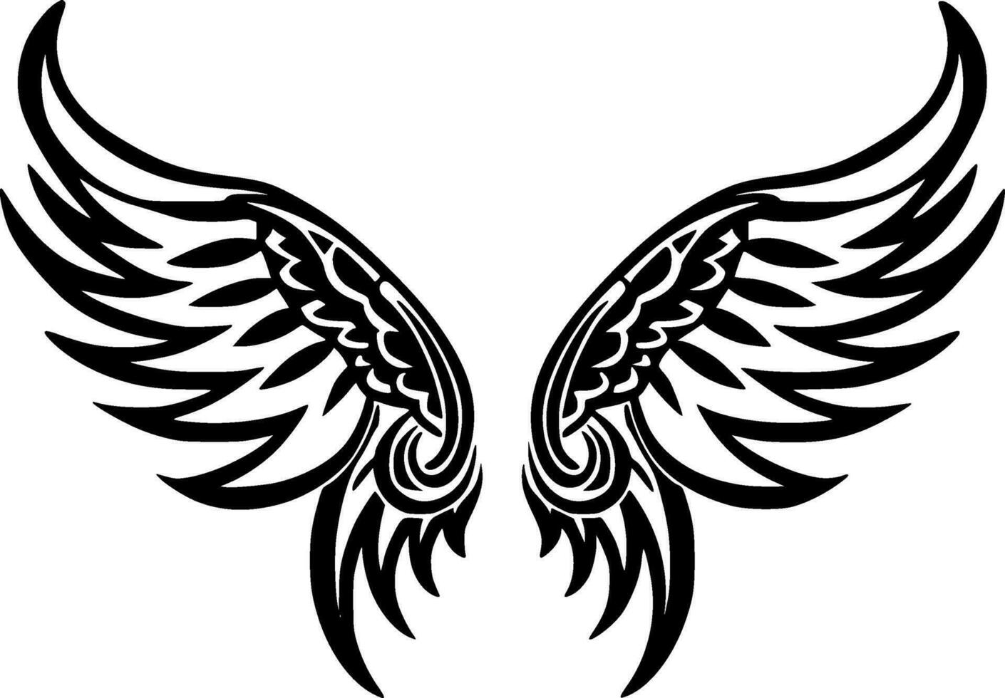 ailes - haute qualité vecteur logo - vecteur illustration idéal pour T-shirt graphique