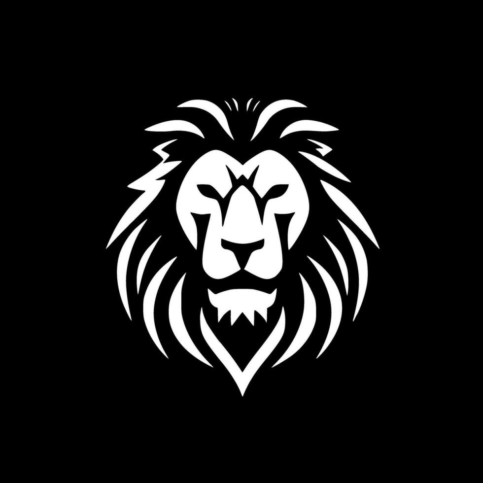 lion, noir et blanc vecteur illustration