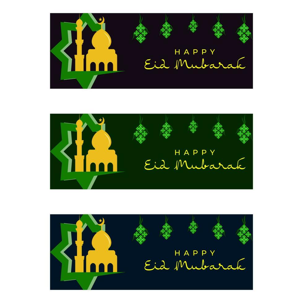 content eid mubarak Facebook couverture vecteur