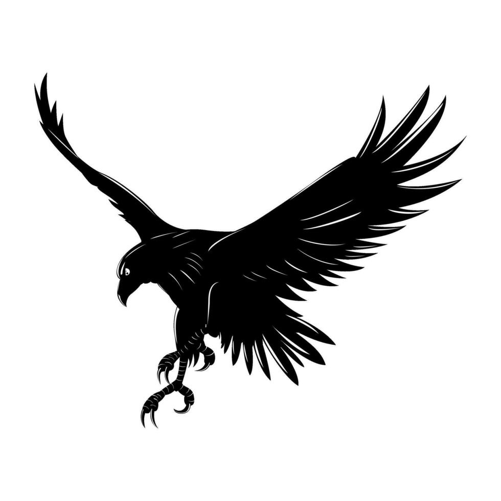 le emblématique d'aigle vol vecteur