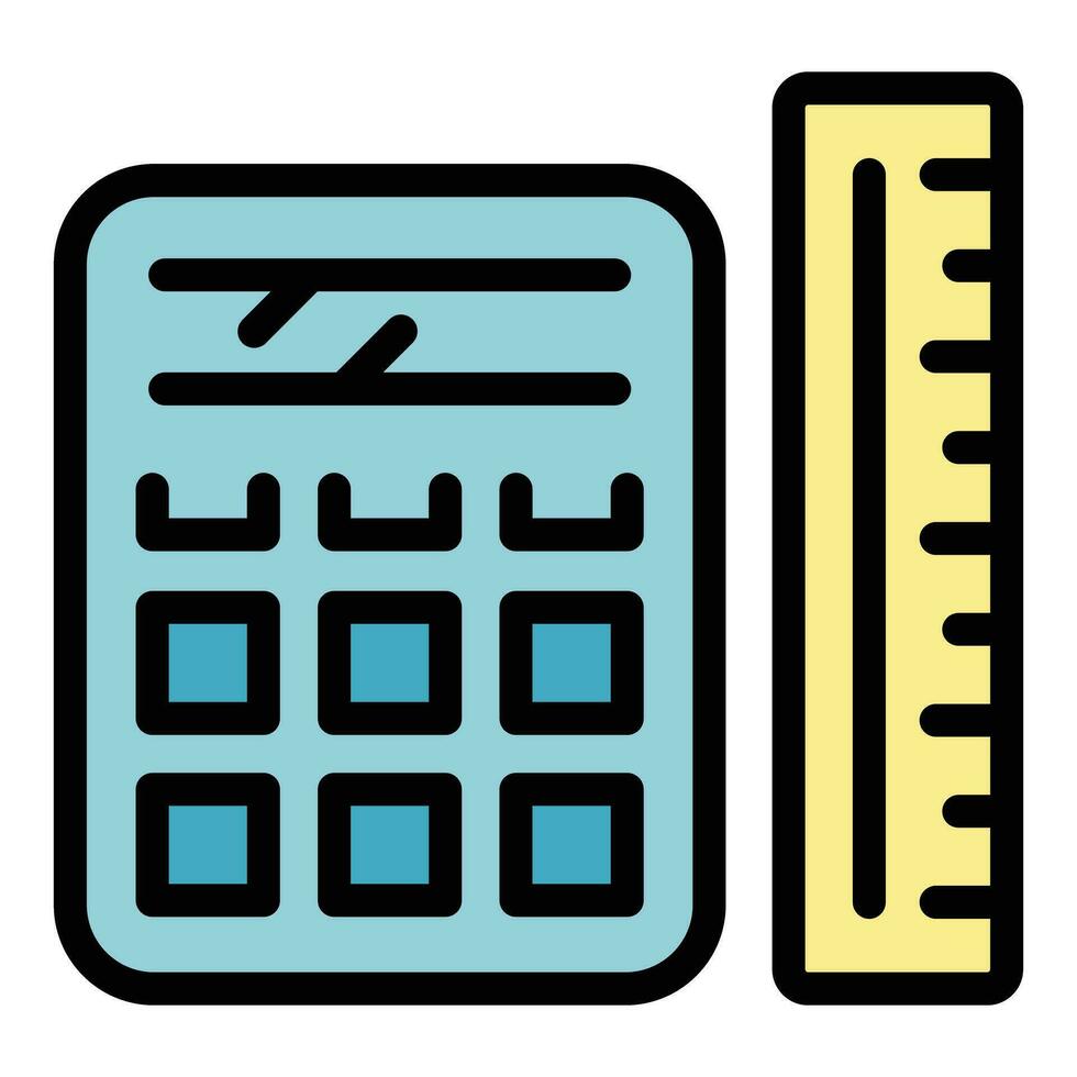 calculatrice icône vecteur plat