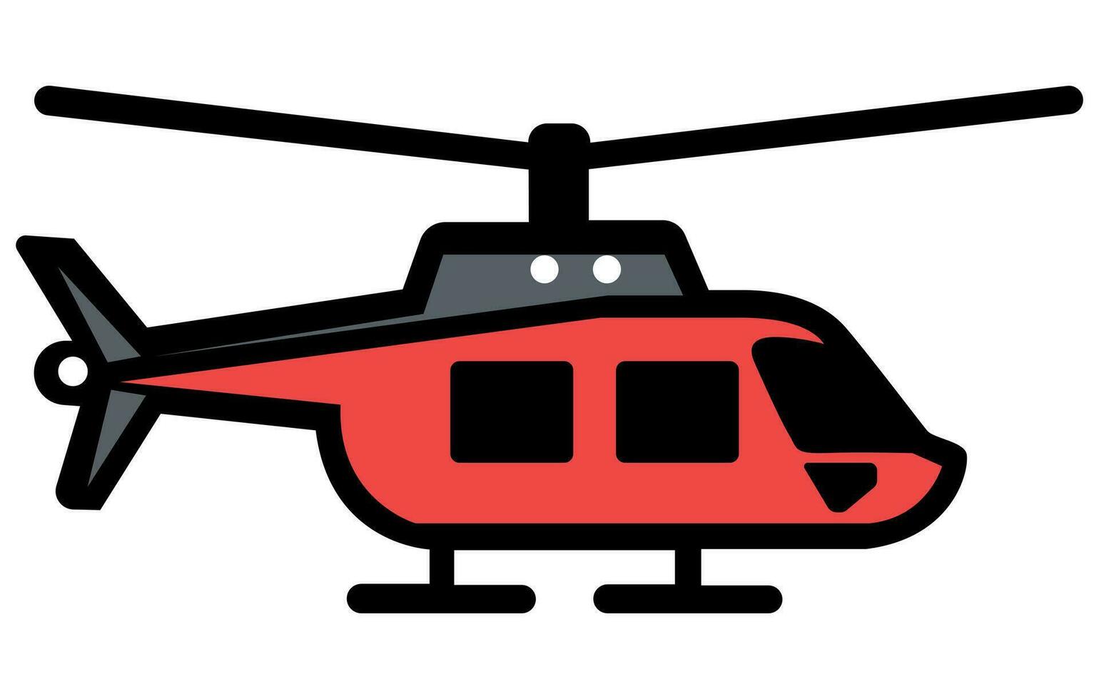 des hélicoptères avions illustration, en volant coloré les hachoirs, air transport plat vecteur illustration