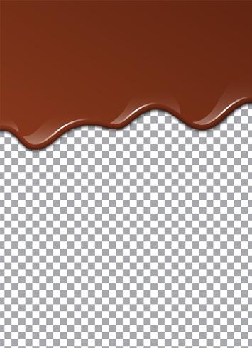 Chocolat liquide ou peinture brune. Illustration vectorielle vecteur