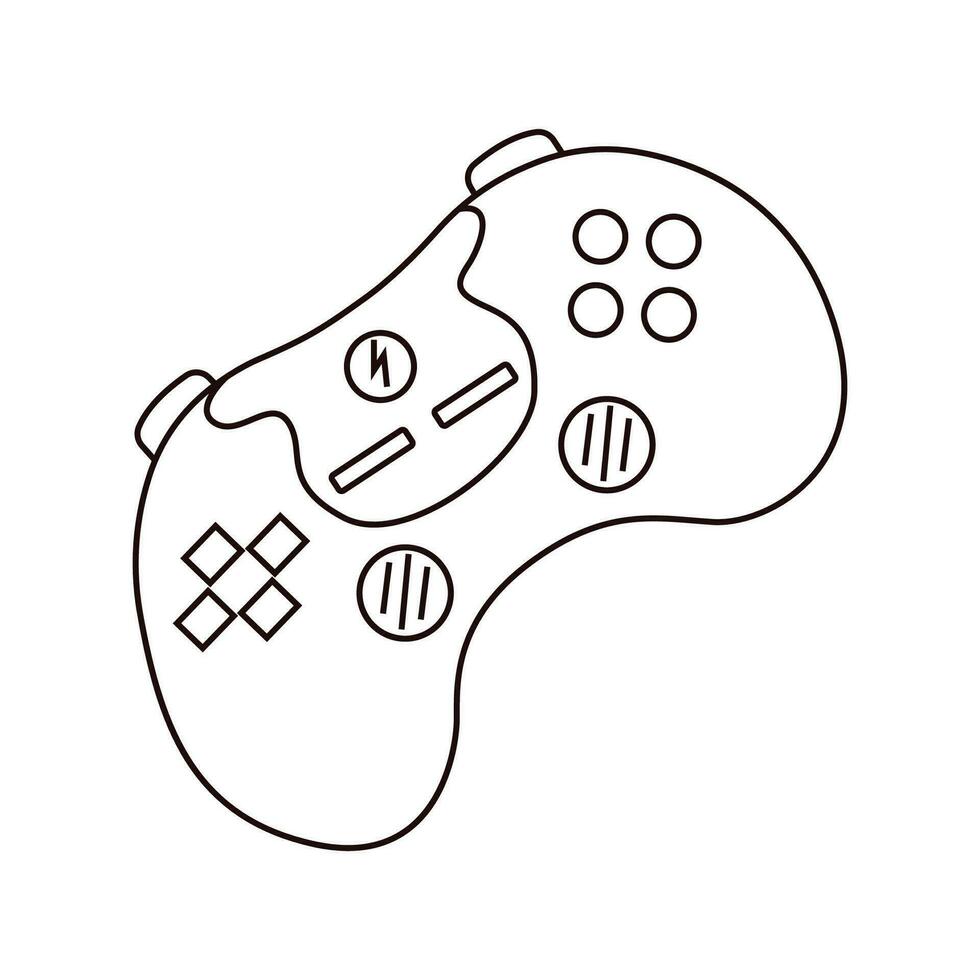 vecteur illustration de manette, manette de jeu pour vidéo Jeux.