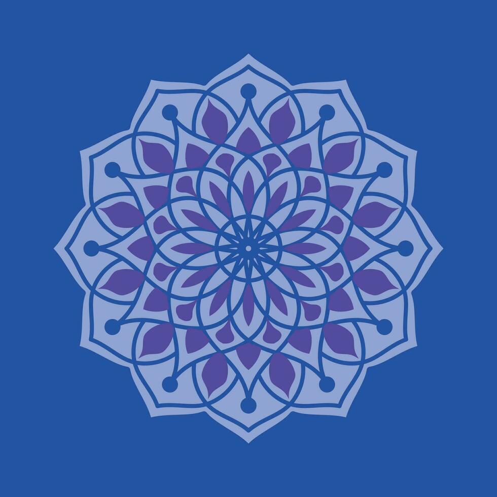 mandala avec fleur pour henné, Mehndi, tatouage, décoration. décoratif ornement dans ethnique Oriental style. main tiré Contexte. Islam, arabe, Indien. vecteur