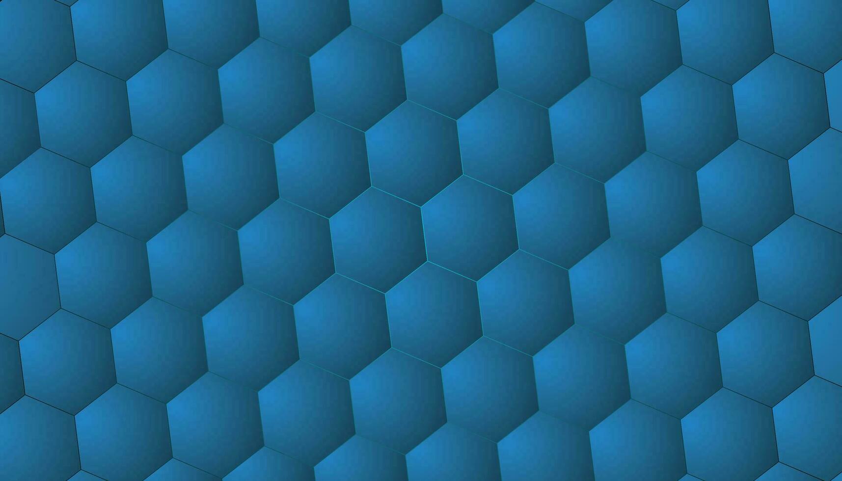 fond hexagone bleu vecteur