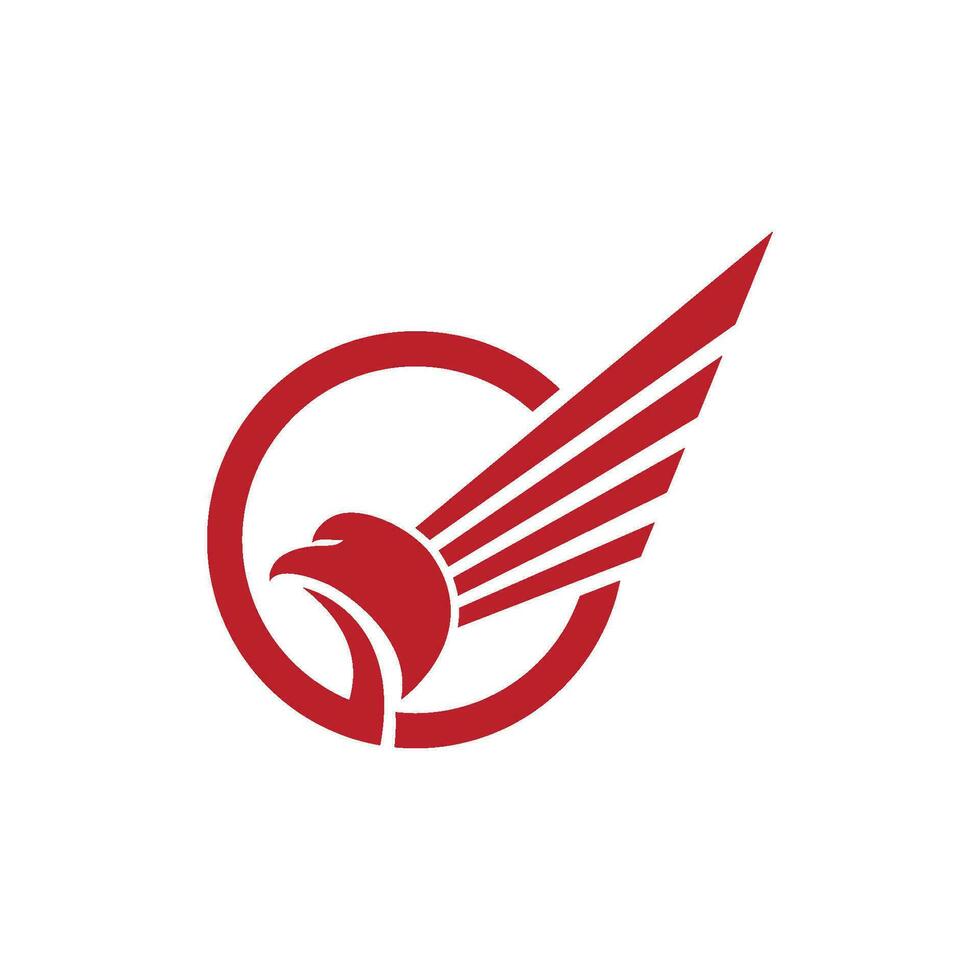 vecteur de modèle de logo de faucon