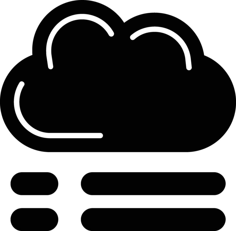 icône de glyphe météo vecteur