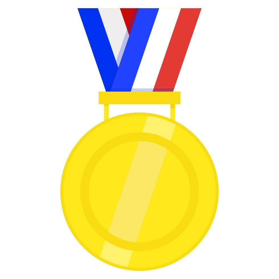 or médaille vide avec rubans dans le couleurs de le français drapeau vecteur