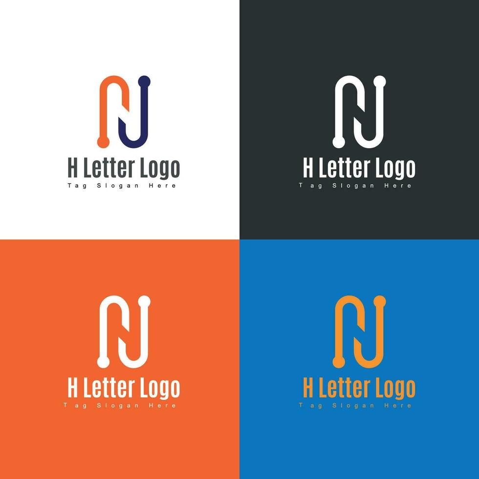 h lettre logo, lettre logo h, h alphabet logo vecteur