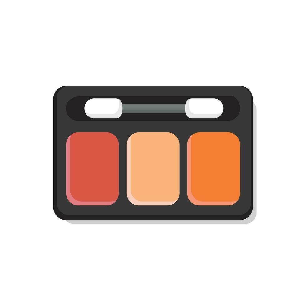 vecteur maquillage palette récipient. ouvert compact maquillage cosmétique Cas