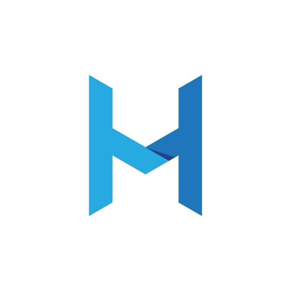 h logo hexagone illustration icône vecteur
