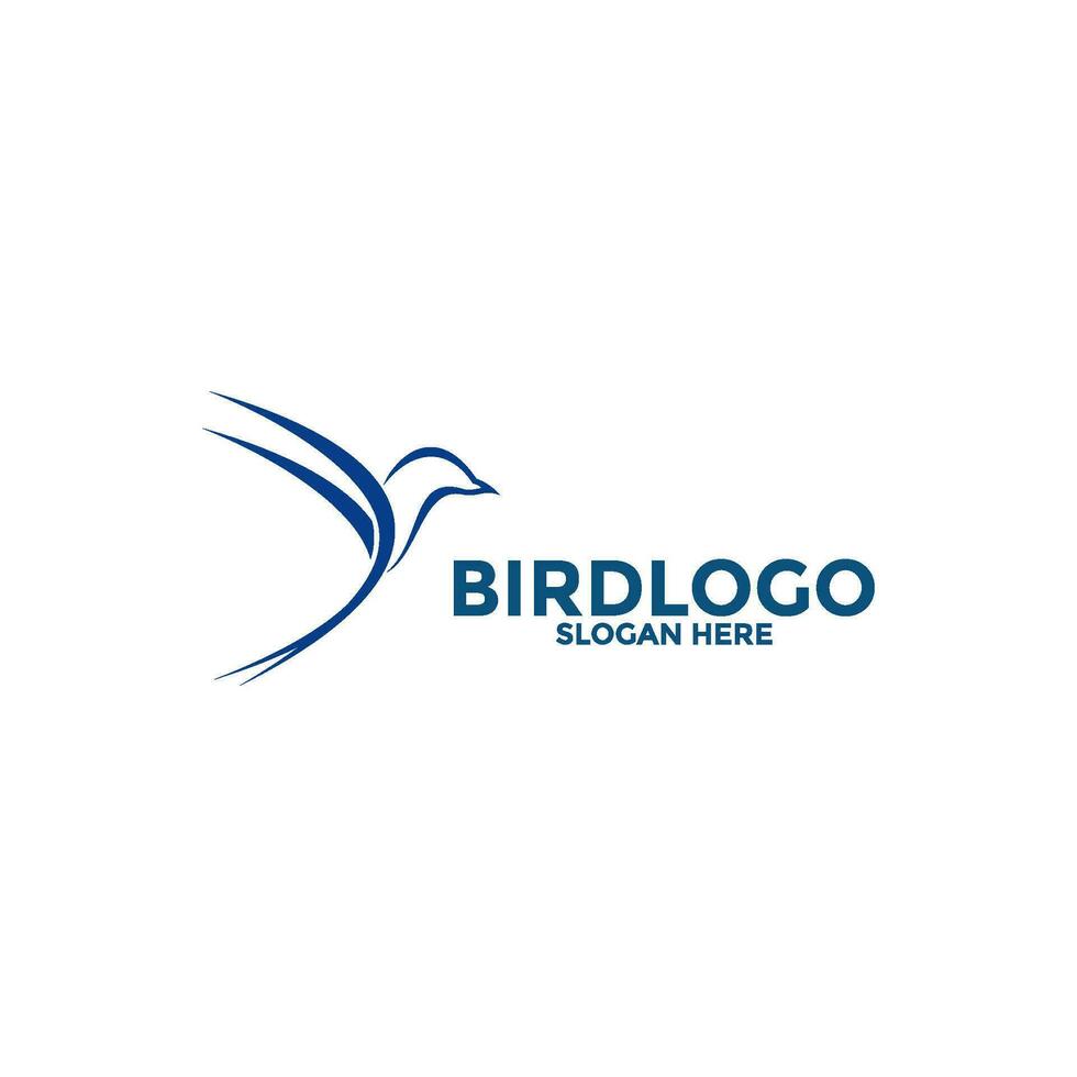 oiseau logo conception abstrait, en volant oiseau logo vecteur modèle